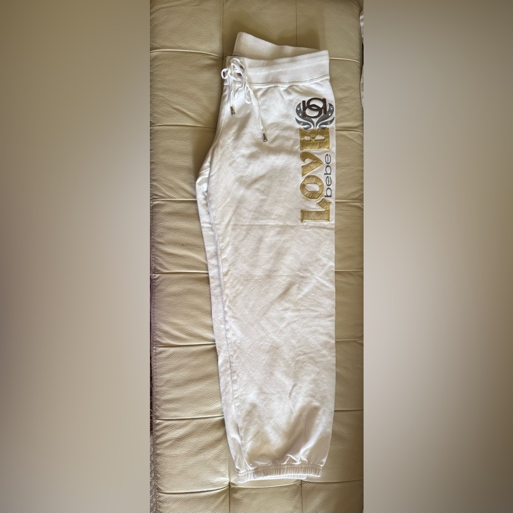 Bebe Soft White Lounge Pants